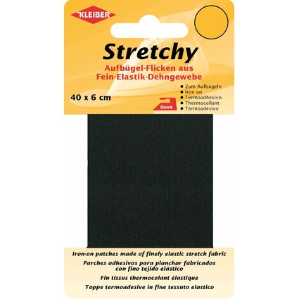 KLEIBER Stretchy-Bgel-Flicken, 400 x 60 mm, schwarz