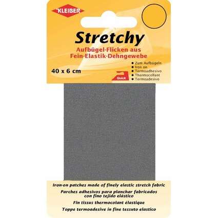 KLEIBER Stretchy-Bgel-Flicken, 400 x 60 mm, grau