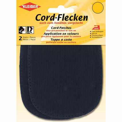 KLEIBER Cord-Flecken, 135 x 100 mm, blau