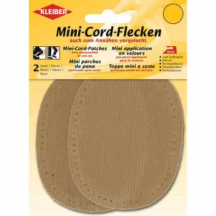 KLEIBER Mini-Cord-Flecken, 110 x 85 mm, beige