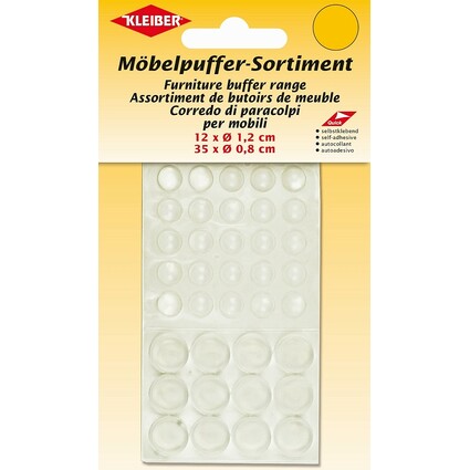 KLEIBER Mbelpuffer-Sortiment, transparent