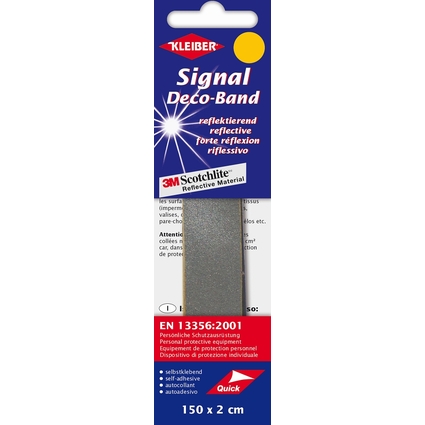KLEIBER Reflektorband "Signal-Deco-Band", silber