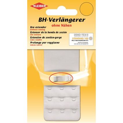 KLEIBER BH-Verlngerung, Breite: 40 mm, 3 Haken, wei