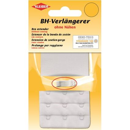 KLEIBER BH-Verlngerung, Breite: 55 mm, 3 Haken, wei
