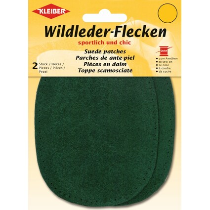 KLEIBER Wildleder-Aufnhflecken, 100 x 125 mm, grn