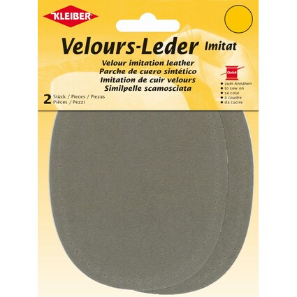 KLEIBER Velour-Leder-Imitat, 100 x 130 mm, taupe