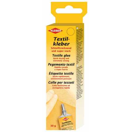 KLEIBER Textilkleber, transparent, 30 g