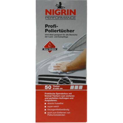 NIGRIN Performance Profi-Poliertücher, in Spenderbox